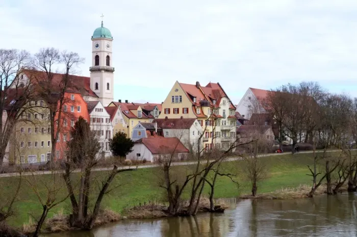 Framed Print : Historic old town of Regensburg, Germany Framed Print : Historic old town of Regensburg, Germany