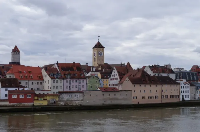 Framed Print : Historic old town of Regensburg, Germany