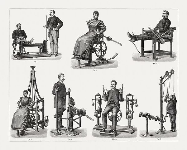 Historical devices for the support of remedial gymnastics, published 1897