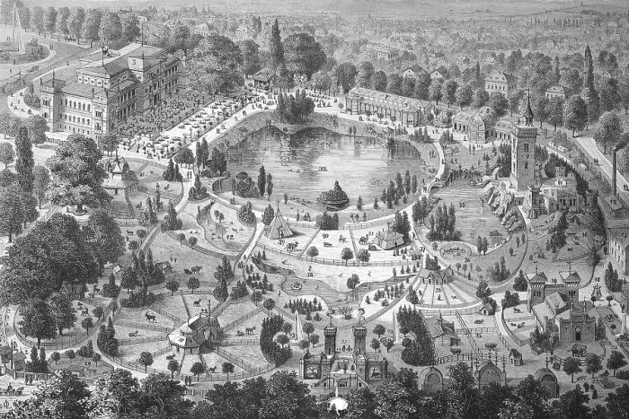 Framed Print : Historical illustration of the Frankfurt Zoological Garden, Frankfurt Zoo, Germany, Historical, digitally restored reproduction of an original 19th century artwork, exact original date unknown Framed Print : Historical illustration of the Frankfurt Zoological Garden, Frankfurt Zoo, Germany, Historical, digitally restored reproduction of an original 19th century artwork, exact original date unknown