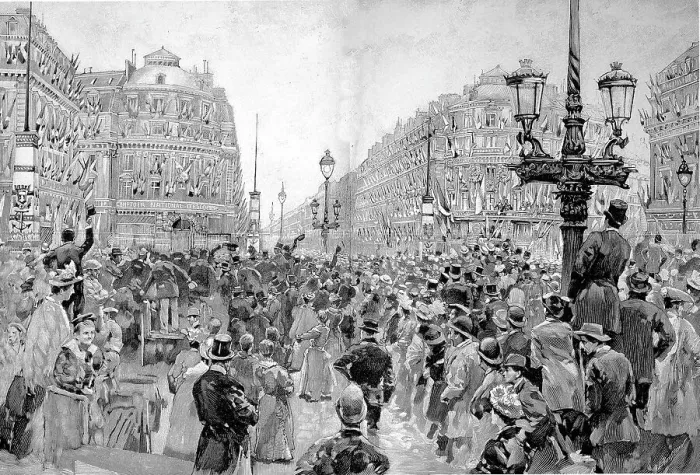 Framed Print : Historical illustration showing the visit of the Russian Mediterranean Corps to Paris, France, here the square at the Opera upon the arrival of the Russian officers, Historical, digitally restored reproduction of an original 19th century artwork Framed Print : Historical illustration showing the visit of the Russian Mediterranean Corps to Paris, France, here the square at the Opera upon the arrival of the Russian officers, Historical, digitally restored reproduction of an original 19th century artwork