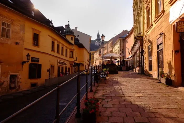 Framed Print : Historical mining town of Banska Stiavnica in central Slovakia Framed Print : Historical mining town of Banska Stiavnica in central Slovakia