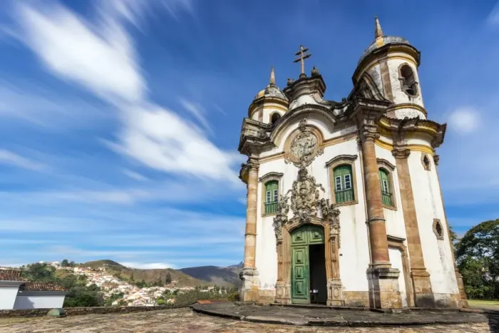Framed Print : Historical town Ouro Preto, UNESCO world heritage Framed Print : Historical town Ouro Preto, UNESCO world heritage