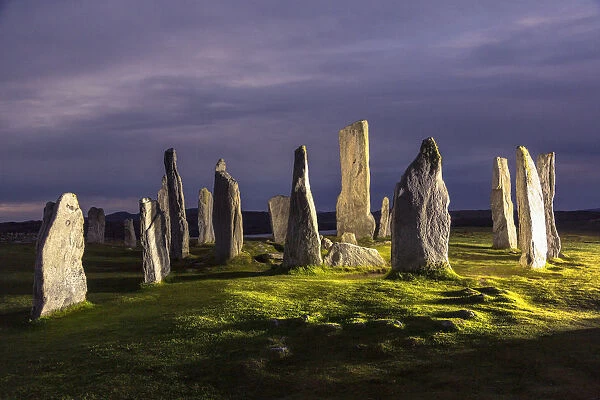 History. Callanish stone circle Callanais outer Hebrides Scotland