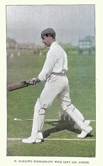 Framed Print : History of Cricket, Batsman playing forward cut, 19th Century vintage photograph, Victorian sports Framed Print : History of Cricket, Batsman playing forward cut, 19th Century vintage photograph, Victorian sports