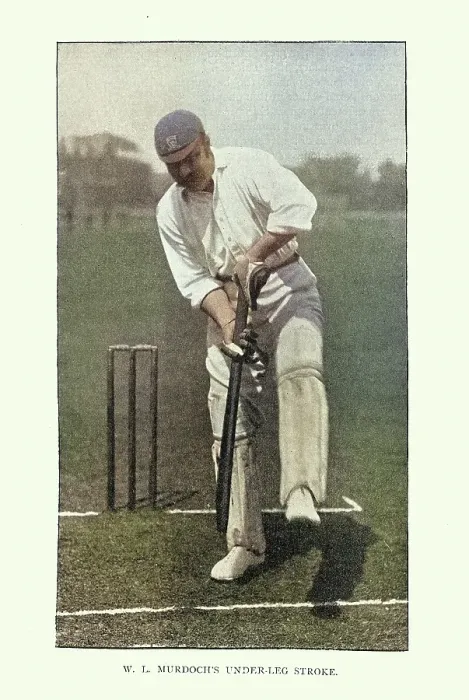Framed Print : History of Cricket, Batsman playing under-leg stroke, 19th Century vintage photograph, Victorian sports, William Lloyd Murdoch Framed Print : History of Cricket, Batsman playing under-leg stroke, 19th Century vintage photograph, Victorian sports, William Lloyd Murdoch
