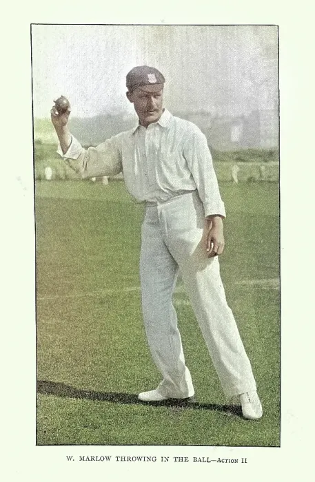 Framed Print : History of Cricket, Fielder throwing the ball, W. Marlow, 19th Century vintage photograph Framed Print : History of Cricket, Fielder throwing the ball, W. Marlow, 19th Century vintage photograph