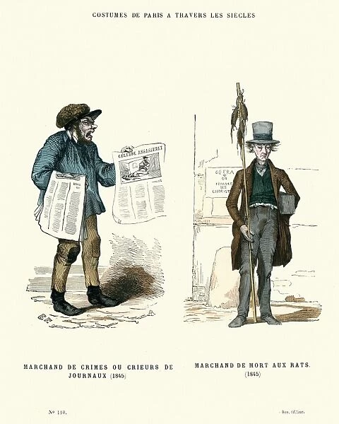 History of Fashion Newspaper vendor and Rat-catcher