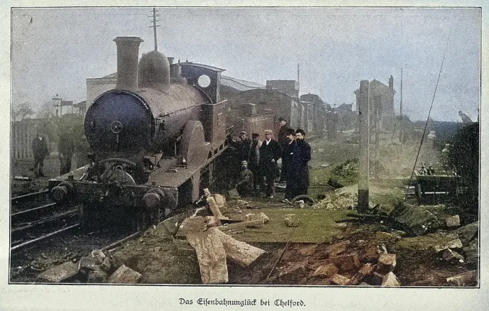 Framed Print : History of the Railways, Chelford rail accident, Crashed steam train, 1894, Victorian 19th Century, Vintage photograph Framed Print : History of the Railways, Chelford rail accident, Crashed steam train, 1894, Victorian 19th Century, Vintage photograph