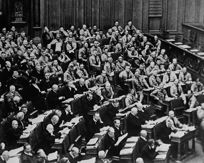 Framed Print : Hitlerites Sitting in Session Framed Print : Hitlerites Sitting in Session