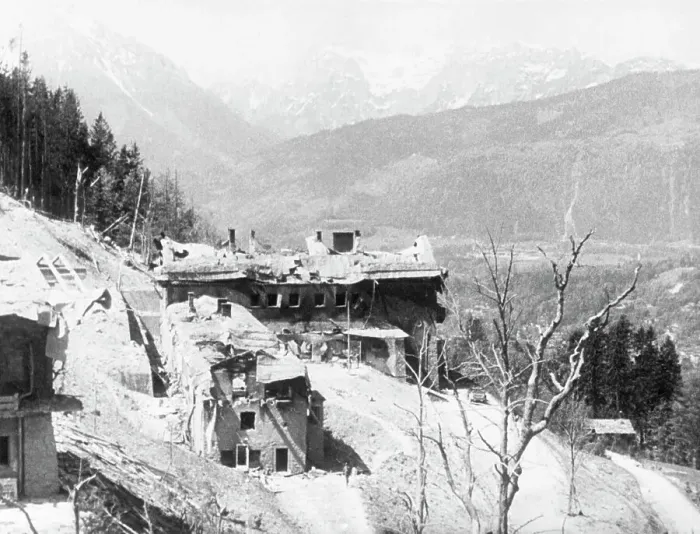 Framed Print : Hitler's Home After Bombing Framed Print : Hitler's Home After Bombing