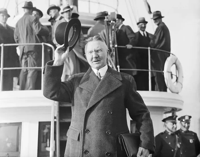 Framed Print : Hjalmar Schacht Waving His Hat Framed Print : Hjalmar Schacht Waving His Hat