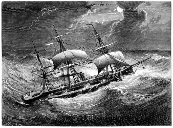Framed Print : HMS Captain in the Bay of Biscay Framed Print : HMS Captain in the Bay of Biscay