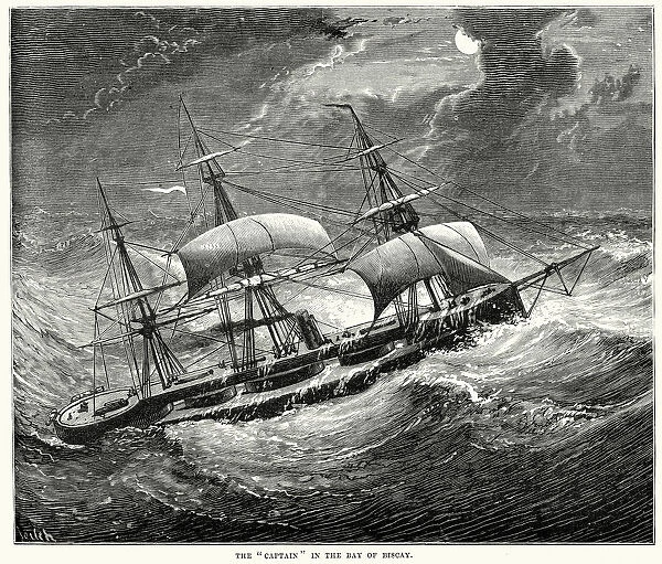 HMS Captain in the Bay of Biscay