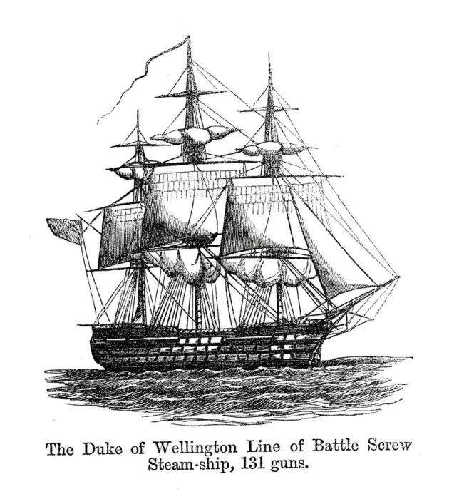 Framed Print : HMS Duke of Wellington Framed Print : HMS Duke of Wellington