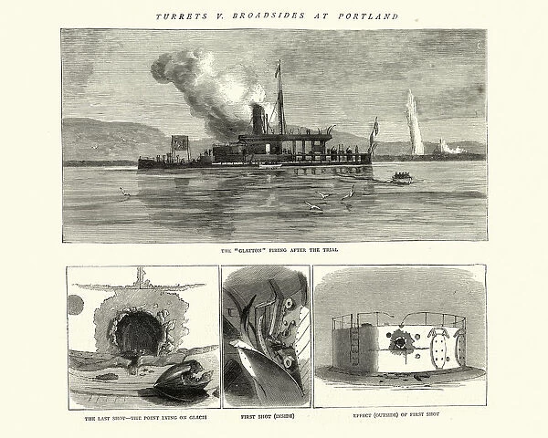 HMS Glatton (1871) Victorian Royal Navy breastwork monitor warship