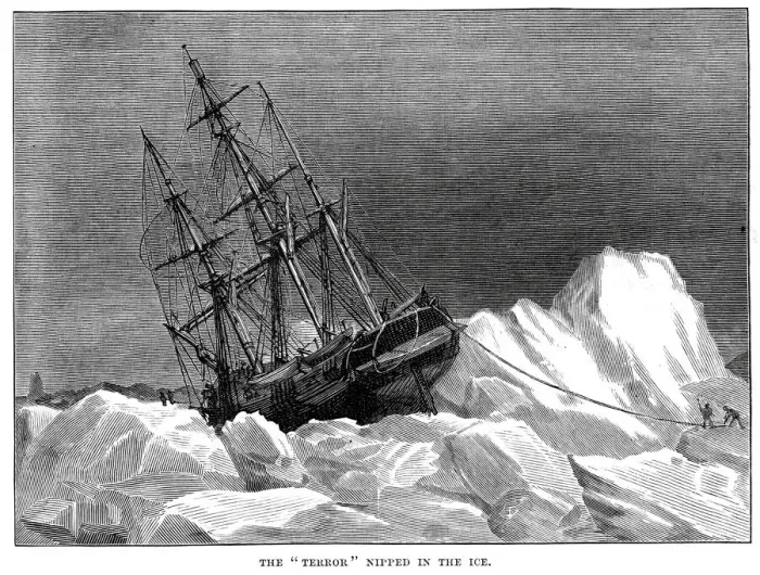 Framed Print : HMS Terror trapped in the Ice Framed Print : HMS Terror trapped in the Ice