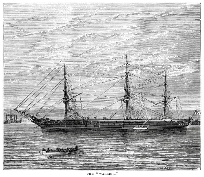 Framed Print : HMS Warrior Engraving, 1878 Framed Print : HMS Warrior Engraving, 1878