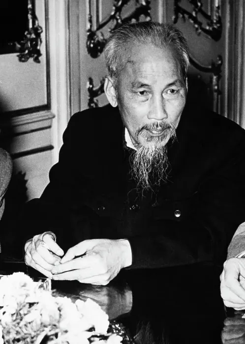 Framed Print : Ho Chi Minh at Table