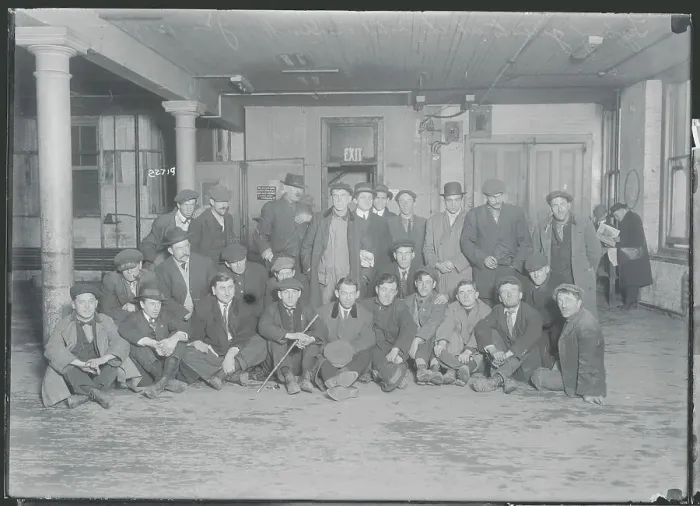 Framed Print : Hoboes Gathered for Group Photo Framed Print : Hoboes Gathered for Group Photo