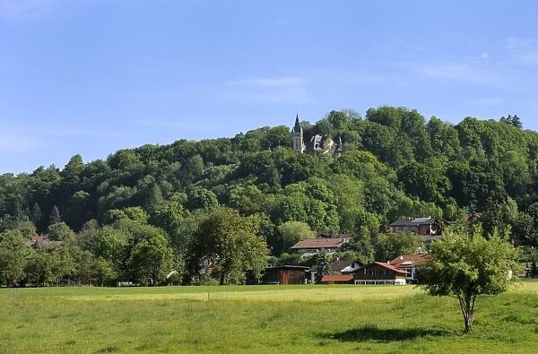 Hochschloss Paehl castle, alpine foothills, Five Lakes region, Pfaffenwinkel region, Upper Bavaria, Germany, Europe, PublicGround