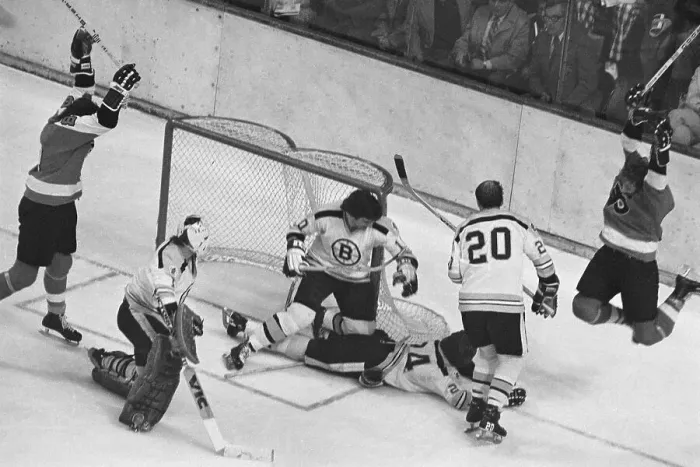 Framed Print : Hockey Action with Gilles Gilbert