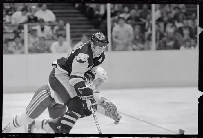 Framed Print : Hockey Action Between Mario Lemieux and Ken Daneyko Framed Print : Hockey Action Between Mario Lemieux and Ken Daneyko
