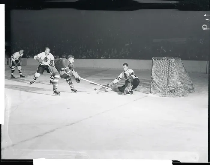 Framed Print : Hockey Players in Action Framed Print : Hockey Players in Action