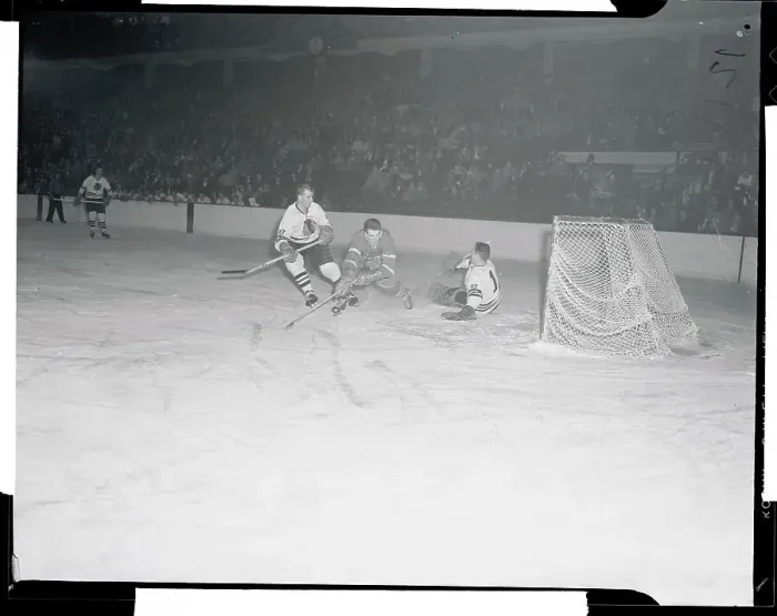 Framed Print : Hockey Players in Action Framed Print : Hockey Players in Action