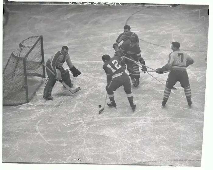 Framed Print : Hockey Players in Action Framed Print : Hockey Players in Action