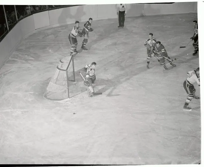 Framed Print : Hockey Players in Action Framed Print : Hockey Players in Action