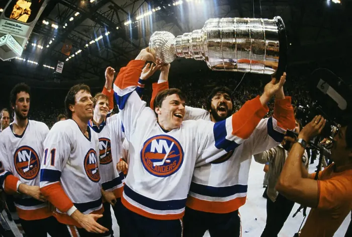 Framed Print : Hockey Players Carrying Trophy Framed Print : Hockey Players Carrying Trophy