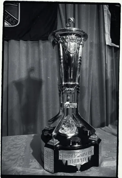 Framed Print : Hockey Trophy Standing on Table Framed Print : Hockey Trophy Standing on Table