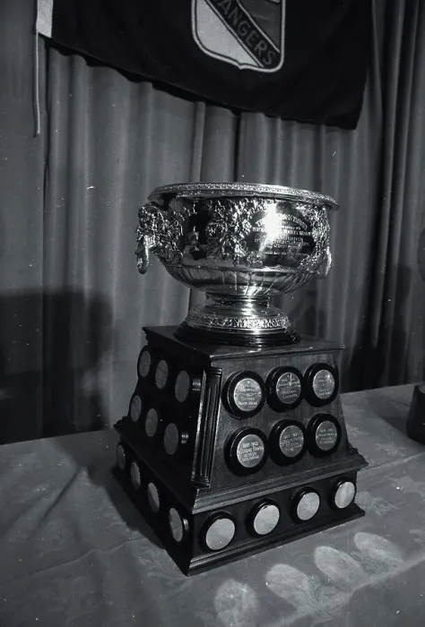 Framed Print : Hockey Trophy Standing on Table Framed Print : Hockey Trophy Standing on Table