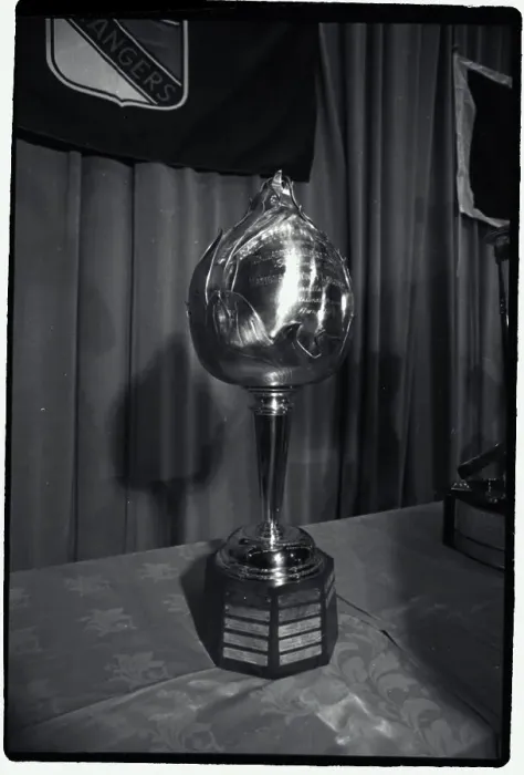 Framed Print : Hockey Trophy Standing on Table Framed Print : Hockey Trophy Standing on Table