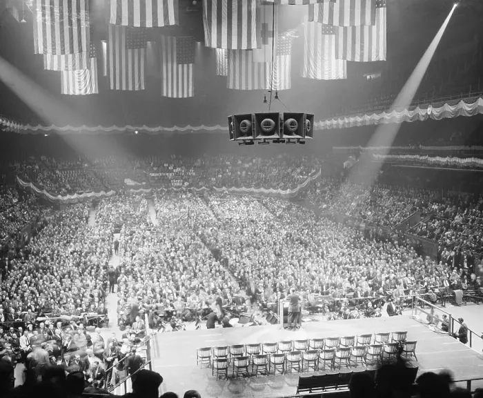 Framed Print : Hoffa Addresses the Teamsters in New York Framed Print : Hoffa Addresses the Teamsters in New York