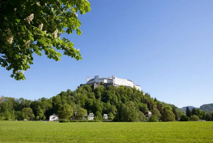 Framed Print : Hohensalzburg Castle, Nonntal valley, Salzburg, Austria Framed Print : Hohensalzburg Castle, Nonntal valley, Salzburg, Austria
