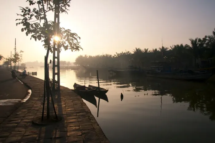 Framed Print : Hoi An ancient town in sunrise Framed Print : Hoi An ancient town in sunrise