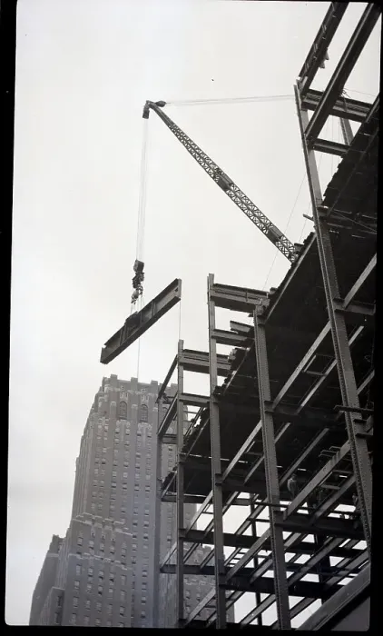 Framed Print : Hoisting Steel Girders Framed Print : Hoisting Steel Girders