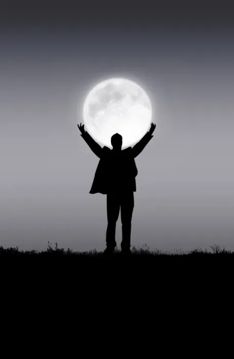 Framed Print : Holding the moon Framed Print : Holding the moon