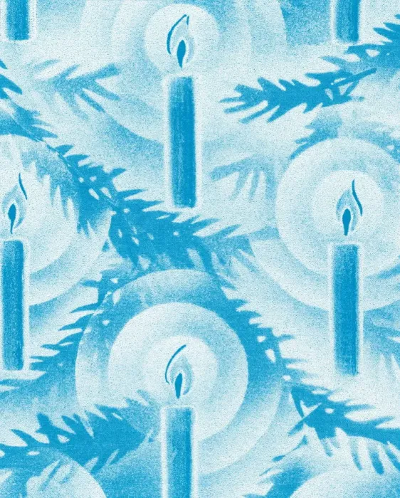 Framed Print : Holiday candle pattern Framed Print : Holiday candle pattern