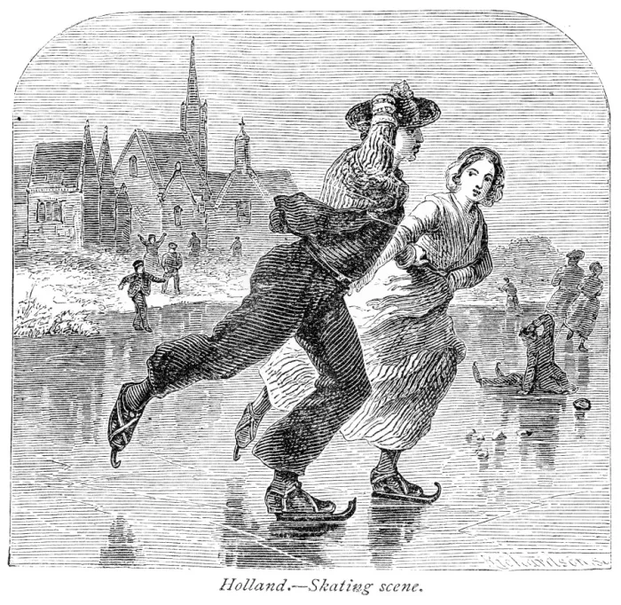 Framed Print : Holland skatting secen engraving 1875 Framed Print : Holland skatting secen engraving 1875