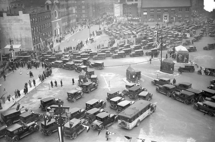 Framed Print : Holland Tunnel Opening to Traffic Framed Print : Holland Tunnel Opening to Traffic