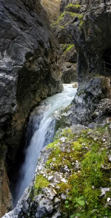 Framed Print : Hollentalklamm gorge with waterfall of the Hammersbach stream, Hammerbach, Garmisch-Partenkirchen District, Upper Bavaria, Bavaria, Germany Framed Print : Hollentalklamm gorge with waterfall of the Hammersbach stream, Hammerbach, Garmisch-Partenkirchen District, Upper Bavaria, Bavaria, Germany