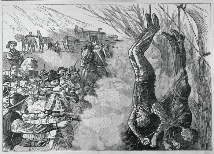 Framed Print : Hollis Brothers Being Executed Framed Print : Hollis Brothers Being Executed