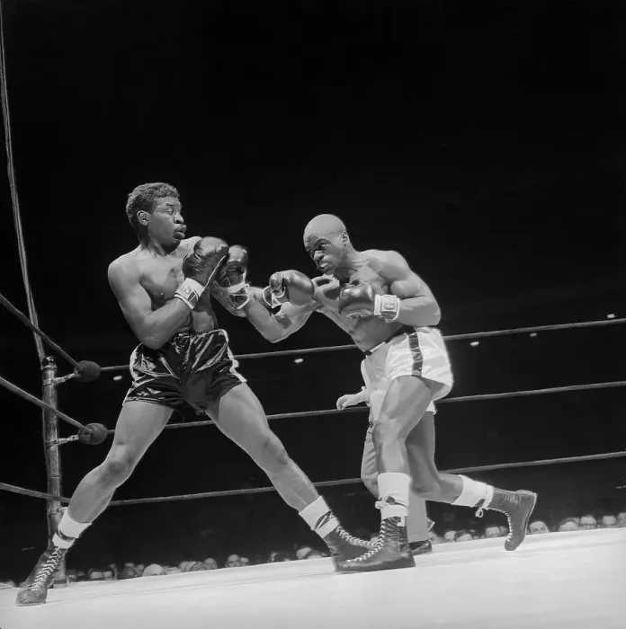 Framed Print : Holly Mims Boxing Against Rubin Carter Framed Print : Holly Mims Boxing Against Rubin Carter