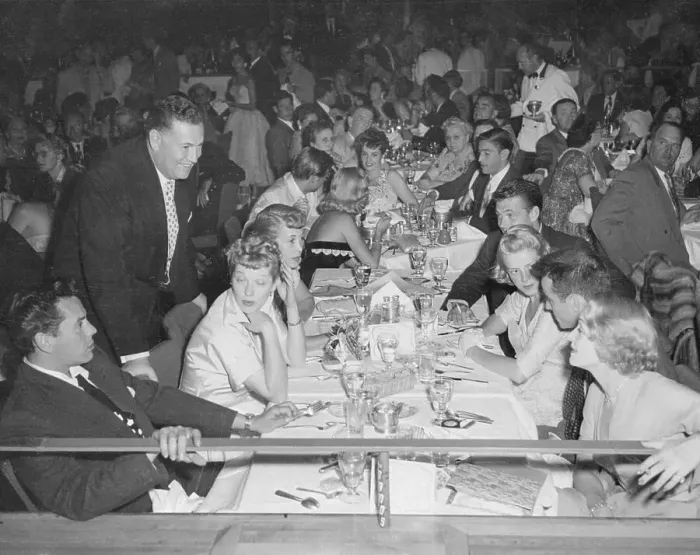 Framed Print : Hollywood Entertainers at Banquet Framed Print : Hollywood Entertainers at Banquet