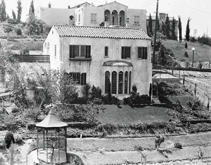 Framed Print : Hollywood Home of Rudolph Valentino Framed Print : Hollywood Home of Rudolph Valentino