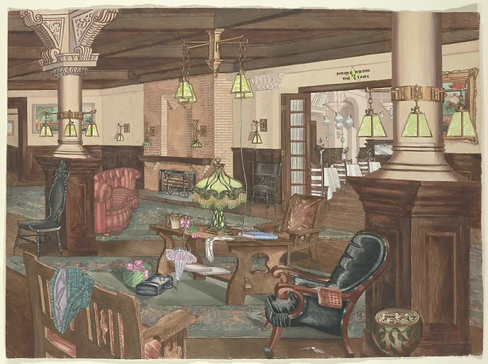 Framed Print : Hollywood Hotel Lobby Framed Print : Hollywood Hotel Lobby