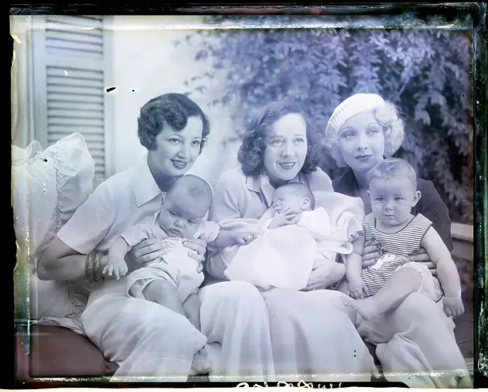 Framed Print : Hollywood Mothers and Their Babies Framed Print : Hollywood Mothers and Their Babies